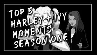 MY TOP 5 HARLEY QUINN + POISON IVY MOMENTS || harley quinn animated series (season one) PART I