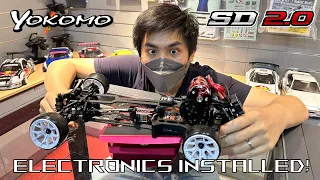 RC DRIFT CAR | YOKOMO SD2.0 ELECTRONICS INSTALLATION COMPLETED!