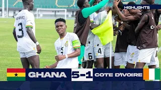 GHANA 5-1 COTE D'IVORE -WAFU U17 ZONE B