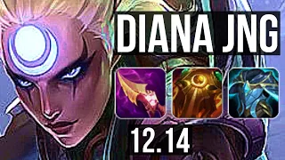 DIANA vs FIDDLE (JNG) | 9/0/6, 67% winrate, Legendary | EUW Master | 12.14