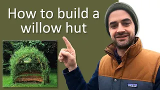 How to build a living willow hut🌳 #020
