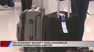 TSA ends overnight security screening at Denver International Airport