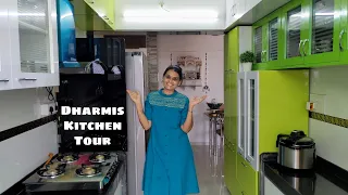 How to Organize Small Kitchen | My Kitchen Tour | Dharmis Kitchen Tour