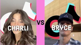 Charli D'amelio Vs Bryce Hall TikTok Dance Battle (2021)