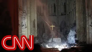 See first images inside Notre Dame Cathedral after fire