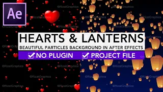 Create Heart Particles in After Effects Tutorial | No Plugin required