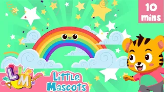 Colors Of The Rainbow + Five Little Monkeys + more Little Mascot Rhymes & Kids Songs