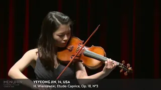 Yeyeong Jin performs Wieniawski's Etude-Caprice Op. 18, No. 3
