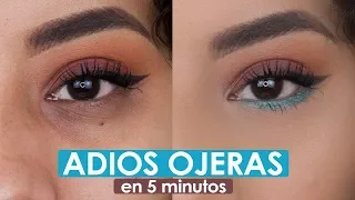 CÓMO ELIMINAR OJERAS EN 5 MINUTOS CON MAQUILLAJE - FÁCIL Y RÁPIDO