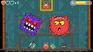 BILBERRY BOSS VS RED BOSS BALL VOLUME 5 in Red Ball 4 EPISODE 5 PERFECT 'INTO THE CAVE' All Levels