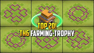 TOP 20! Best Town Hall 6 (TH6) Farming/Trophy/War Base Layout with Copy Link 2023 | Clash of Clans