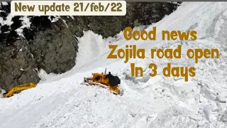 new update 21/feb/ #Zojila road clearance #syedbaifff Good news inshallah #Zojila road open in 3days