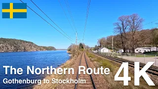 4K CABVIEW: The Northern Route (Gothenburg to Stockholm via Västerås)