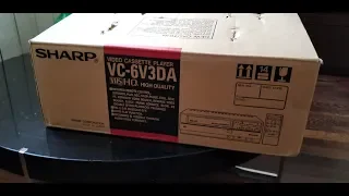 НОВЫЙ Видеомагнитофон из-90х SHARP VC-6V3DA JAPAN (ПЕРВАЯ РАСПАКОВКА)