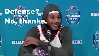 Carmelo Anthony's defense against Utah Jazz 2018 Playoffs