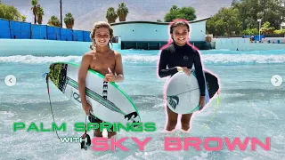 Jackson Dorian & Sky Brown surfing Palm Springs!