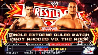 Rock VS Cody Rhodes WrestleMania | WWE SVR 2011