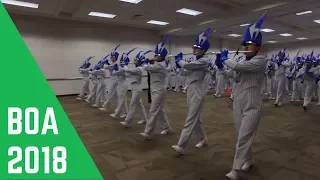 2018 Hebron Marching Band Visual Warm Up