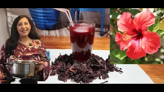 Homemade Egyptian Hibiscus Flower Juice/Tea