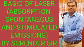 BASIC OF LASER (ABSORPTION, SPONTANEOUS AND STIMULATED EMISSIONS)