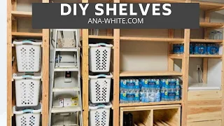 Easy Freestanding Shelves