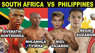 MIEL FAJARDO AT REGIE SUGANOB LALABAN SA SOUTH AFRICA | SUGANOB VS NONTSHINGA IBF WORLD TITLE FIGHT