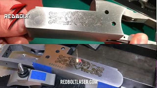 Laser Engraving Winchester 37A Original Factory Scroll Marks.