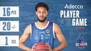 Adecco player of the game i kvartsfinal 1 vs. Borås Basket: Samuel Wasswa Berkelund