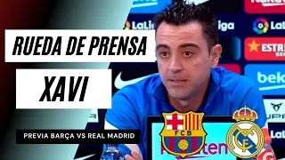 RUEDA DE PRENSA XAVI / Previa Supercopa FC BARCELONA vs REAL MADRID