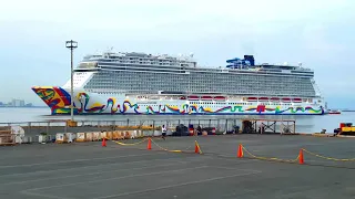 NORWEGIAN ENCORE CRUISE SHIP ENTERING MANILA SOUTH HARBOR | SAILOR ADVENTURE PH