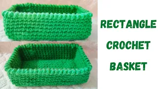 MAKE YOUR OWN RECTANGLE CROCHET BASKET