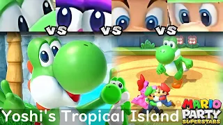 Mario Party Superstars Yoshi vs Birdo vs Mario vs Luigi in Yoshi’s Tropical Island (Master)
