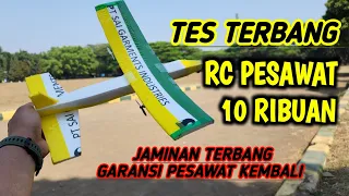 Menerbangkan RC Pesawat 10 Ribuan - Dijamin Terbang Garansi Pesawat Kembali