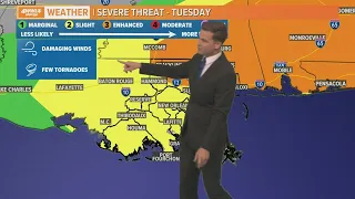 New Orleans Weather: Tornado Watch issued for the area Tuesday morning