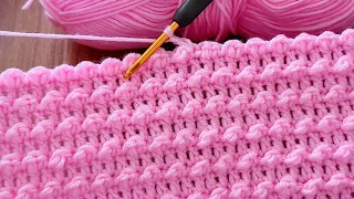 The BEST Crochet Pattern for Beginners! VERY EASY crochet for baby blanket, bag, scarf