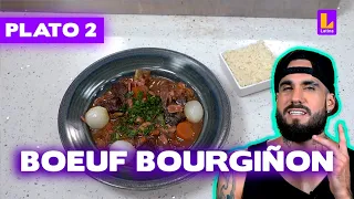 Plato dos: Bouef bourgiñon | El Gran Chef Famosos