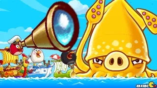 Angry Birds Fight - SUPER SQUID PIG Snow Island 8-4 Boss Encounter! iOS/ Android