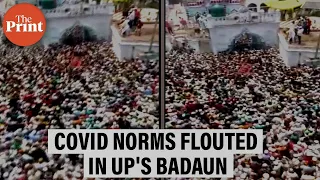 Covid norms flouted as thousands gather for funeral procession of cleric in UP's Badaun