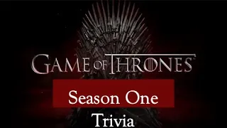 Game of Thrones Season 1 Trivia #gameofthrones #khaleesi #motherofdragons #got #jonsnow #stark #hbo