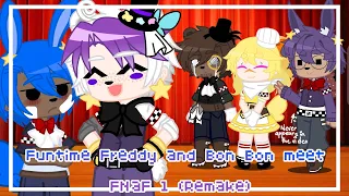 Funtime Freddy and Bon meet FNaF 1 (Remake) | FNaF Gacha AU