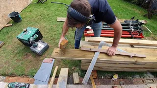 Rafter making and building a lean too roof