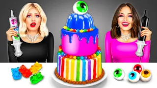 Mukbang Giant Eyeball Jelly Cake | Busting TikTok Life Hacks | Eating Challenge by RATATA COOL