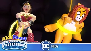 Kids React: DC Super Friends | Batcave Goes Dark | @dckids