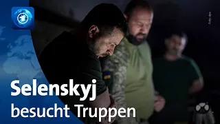 Truppenbesuch in Ostukraine: Selenskyj besucht Front in Luhansk