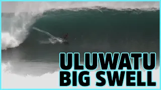 The last swell from Bali generated giant waves in Uluwatu.