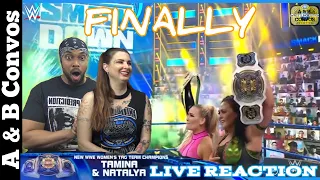 LIVE REACTION - Tamina & Natalya vs Jax & Baszler | Women’s Tag Title Match | Smackdown Live 5/14/21