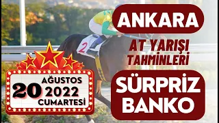 20 Ağustos 2022 Cumartesi Ankara At Yarışı Tahminleri