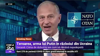 Mircea Geoană: În Ucraina intrăm „iminent” în cea de-a doua etapă a acestui război foarte sângeros