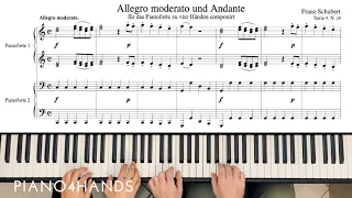 F. Schubert - Allegro Moderato und Andante (Piano 4 hands)