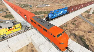 Crazy High Speed Train Crashes #11 - Beamng drive | Dancing Cars